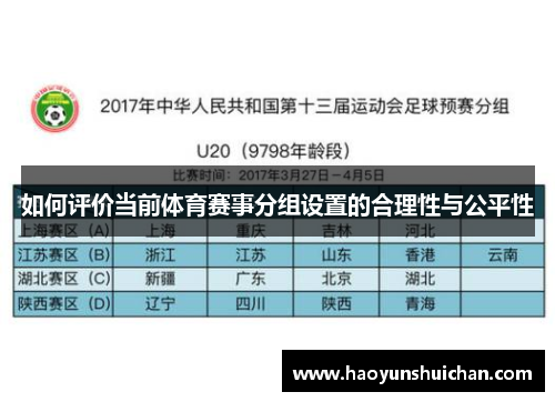 如何评价当前体育赛事分组设置的合理性与公平性